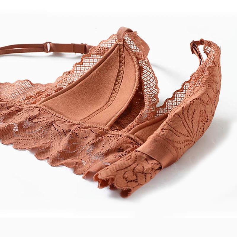Embroidered Lace Push-up Bra and Panty Lingerie Set for Women - Image 4