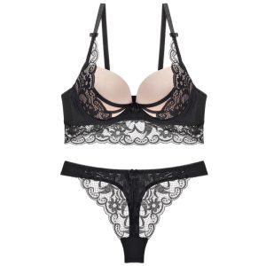 Lace Push-Up Bra and Panties Underwear Set