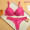 Cute Push-Up Breathable Lace Women's Underwear Set