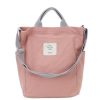 Canvas Women's Shoulder Bag with Zipper