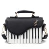 Women's Shoulder Bag in Piano Print
