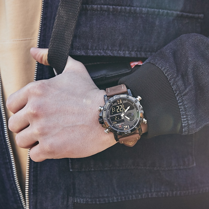 Casual Wristwatches for Men with Leather Strap - Image 6
