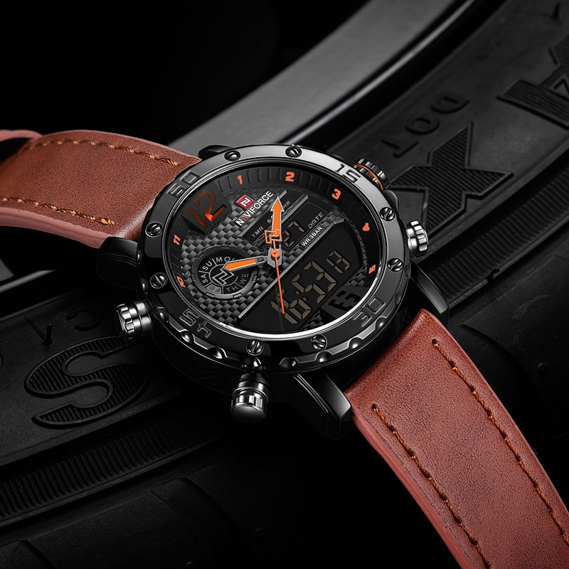 Casual Wristwatches for Men with Leather Strap - Image 4
