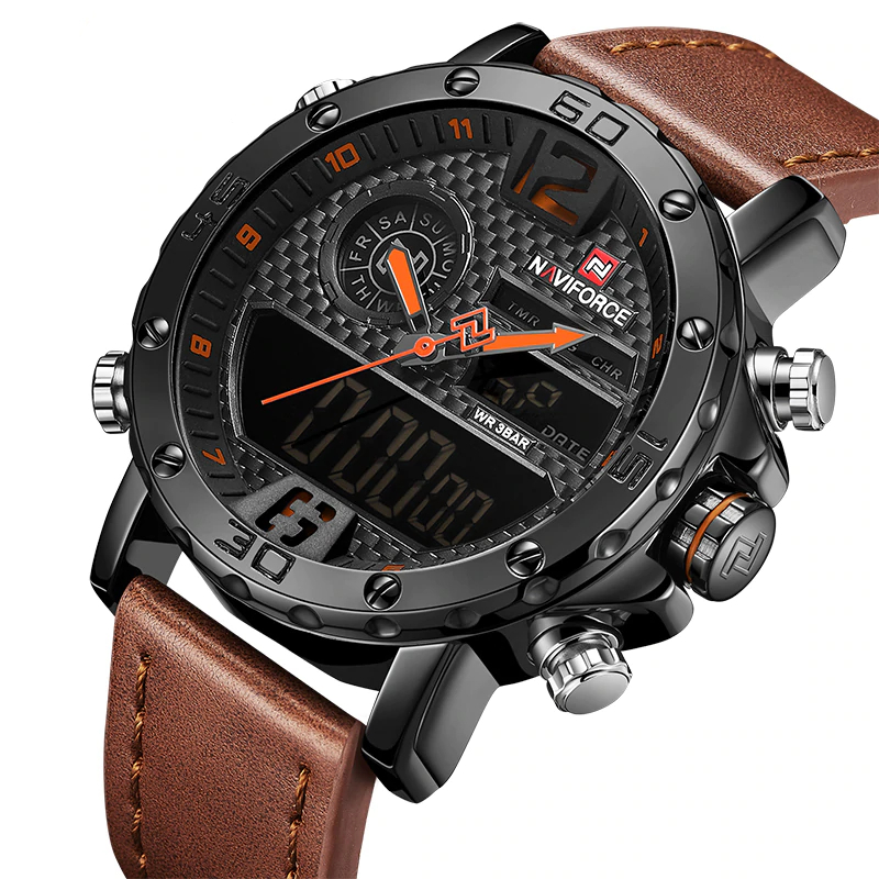 Casual Wristwatches for Men with Leather Strap - Image 2