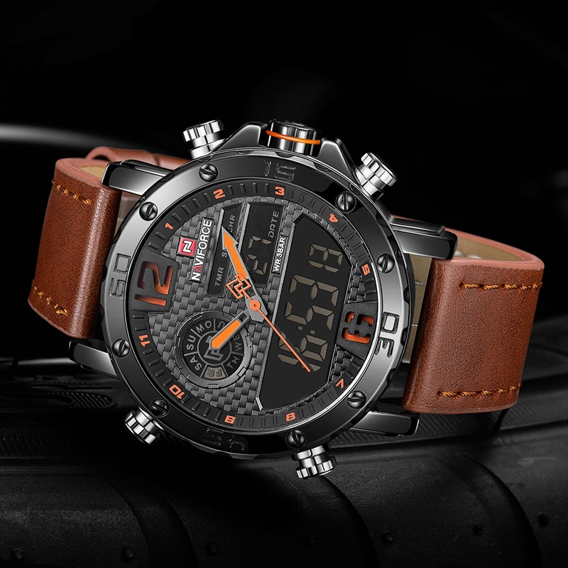 Casual Wristwatches for Men with Leather Strap - Image 3