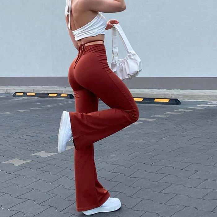 Women's Flare High Waist Pants - Image 3