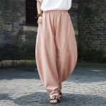 Loose Cotton Bell Pants