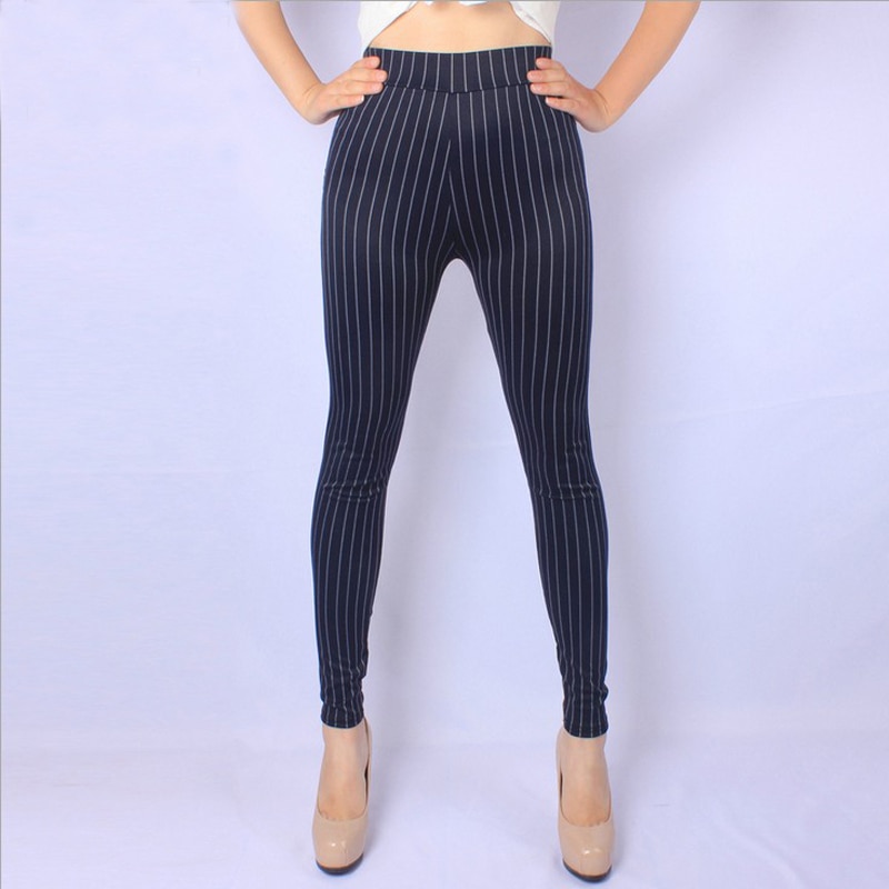 Women's Casual Striped Leggings