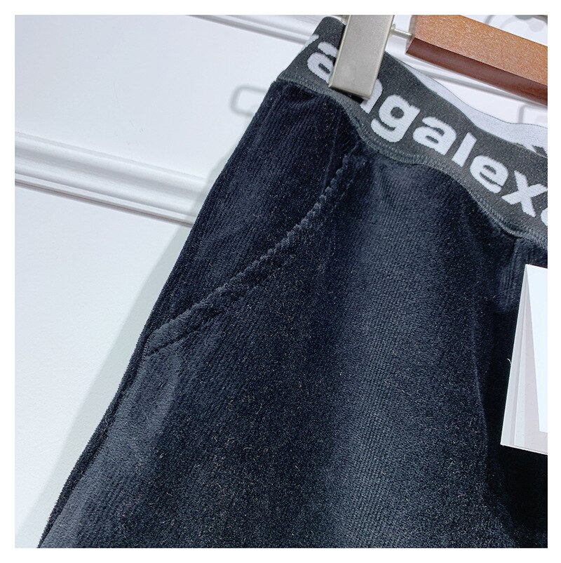Women's Elastic Waist Corduroy Pants - Image 3