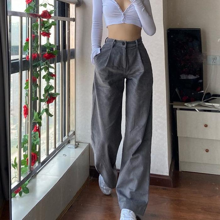 Women's High Waisted Oversized Trousers - Image 4