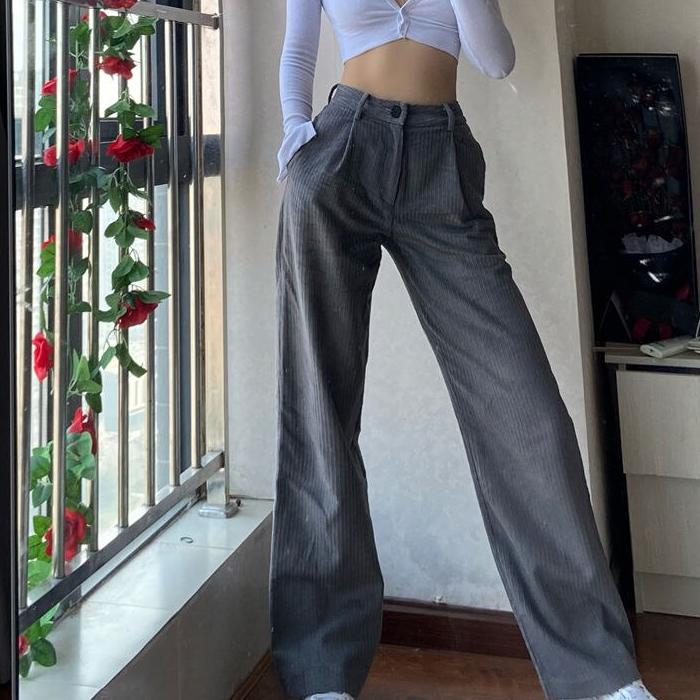 Women's High Waisted Oversized Trousers - Image 5