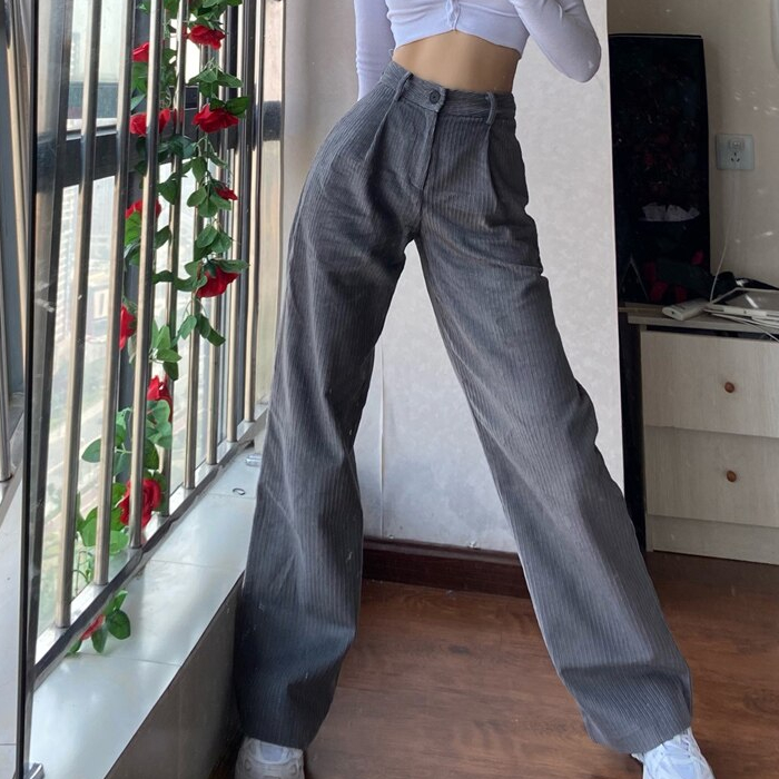 Women's High Waisted Oversized Trousers