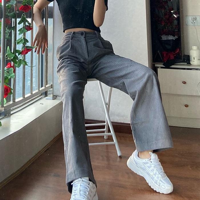 Women's High Waisted Oversized Trousers - Image 3