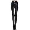 Fashion Casual High-Waisted Elastic Leather Women’s Leggings