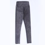 Women's High Waist Suede Leggins