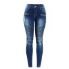 Women's Skinny Mid Waist Jeans