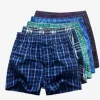 Men's Classic Underwear with Plaid Pattern