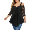 Women's Plus Size Laced Top