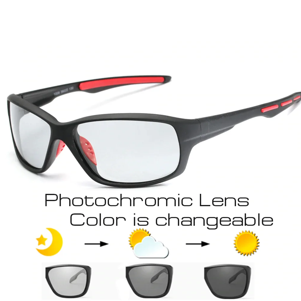 Sport Photochromic Polarized Cycling Glasses