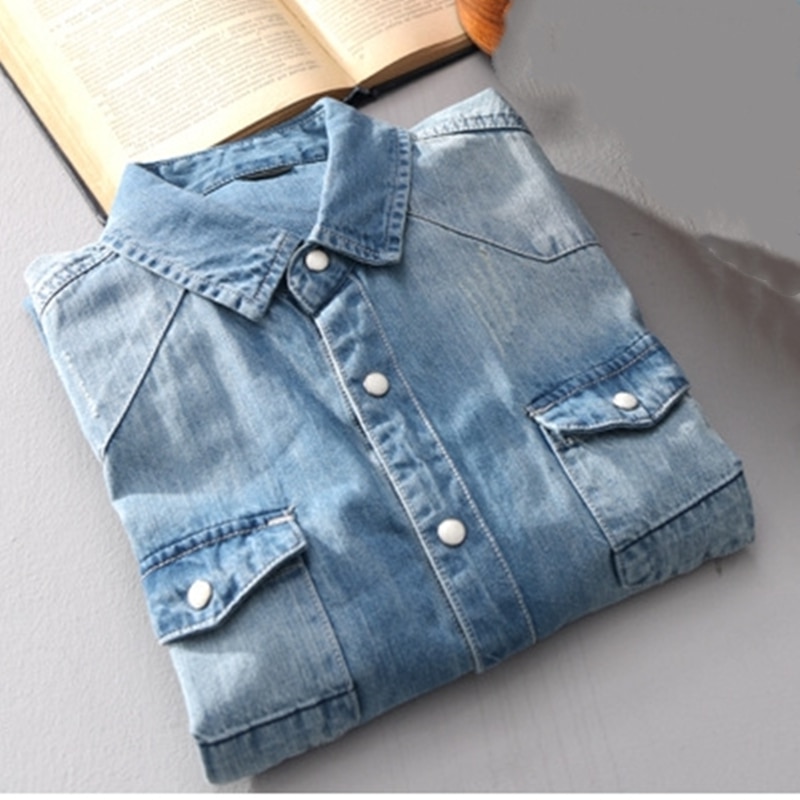 Men's Retro Denim Shirt - Image 7