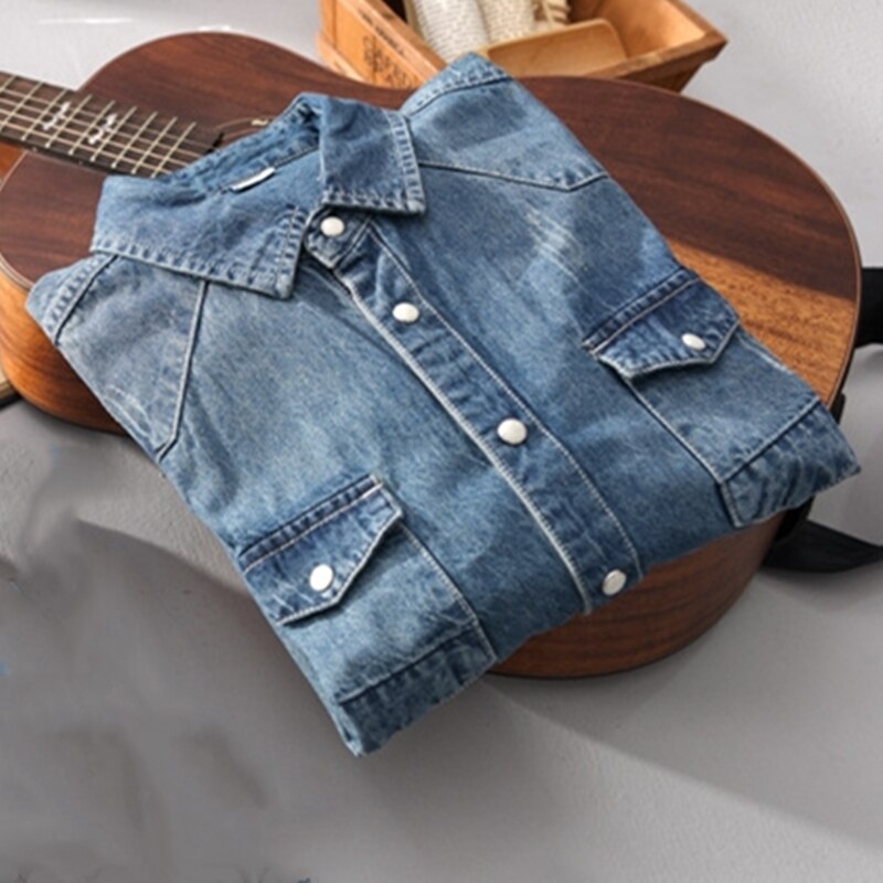 Men's Retro Denim Shirt - Image 6