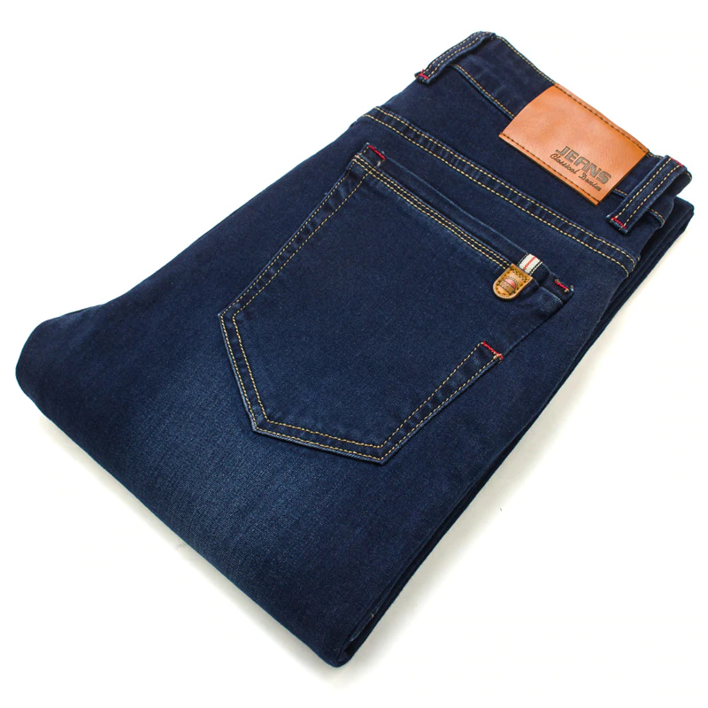 Men's Blue Straight Jeans - Image 2