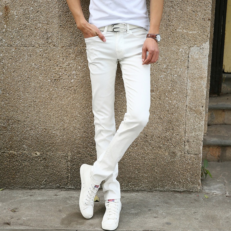 Men's Casual Stretch Skinny Jeans - Image 3