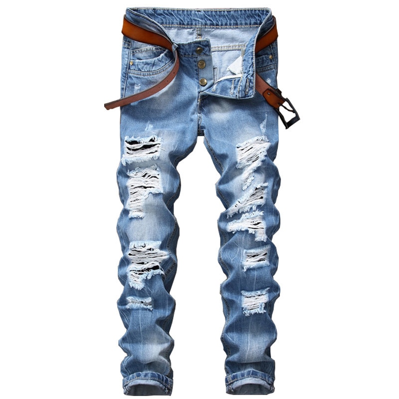 Skinny Ripped Jeans for Men