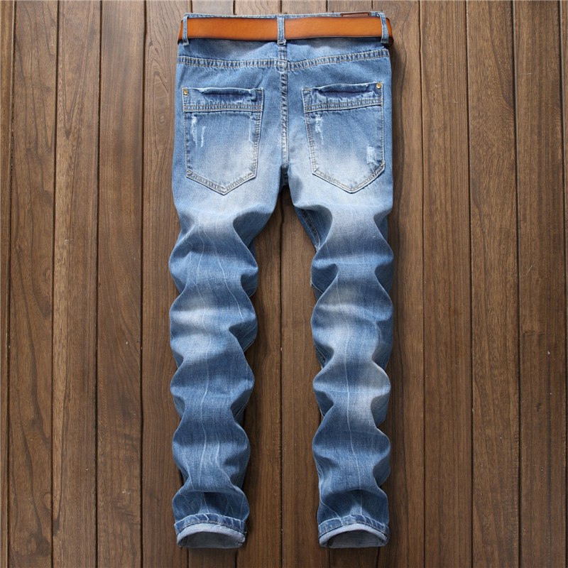 Skinny Ripped Jeans for Men - Image 4