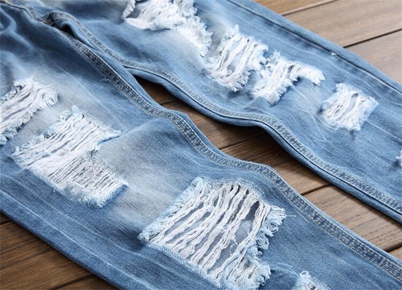 Skinny Ripped Jeans for Men - Image 7