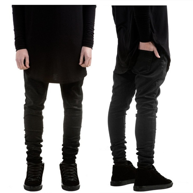 Men's Stylish Black Skinny Jeans - Image 2
