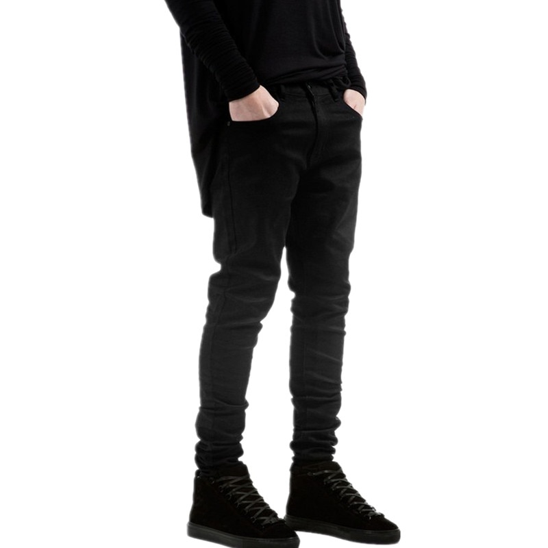 Men's Stylish Black Skinny Jeans - Image 4