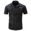 Men's Casual Jeans Shirt