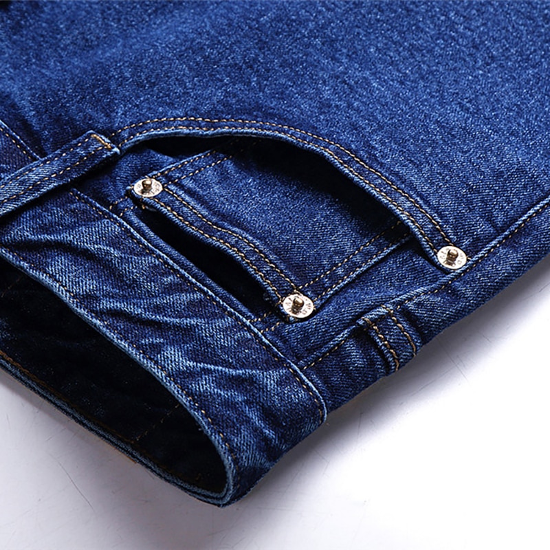 Men's High Waisted Thick Classic Jeans - Image 4