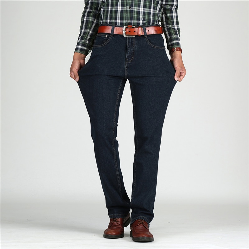 Men's High Waisted Thick Classic Jeans - Image 2