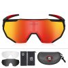 Geometric Design Polarized Cycling Sunglasses