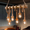 Vintage Bamboo Ceiling Light for Living Room