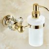 Soap Dispenser with Wall Mounted Crystal Holder